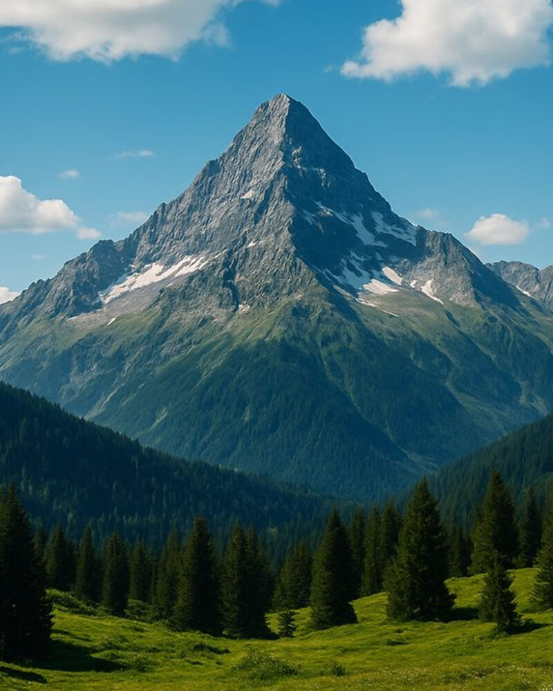 Alpine Peaks and Valleys